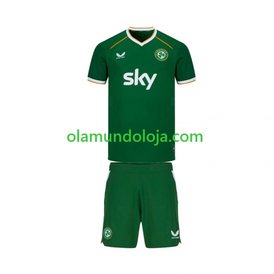 Camisola Irlanda Criança Equipamento Primeiro 2026 Manga Curta